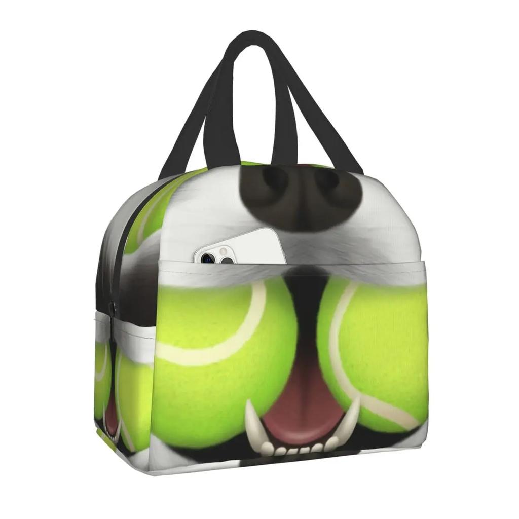 Chihuahuas Valentines Thermal Insulated Lunch Bags Women Cute Dog Puppy Portable Lunch Tote for Work School Travel Food Box