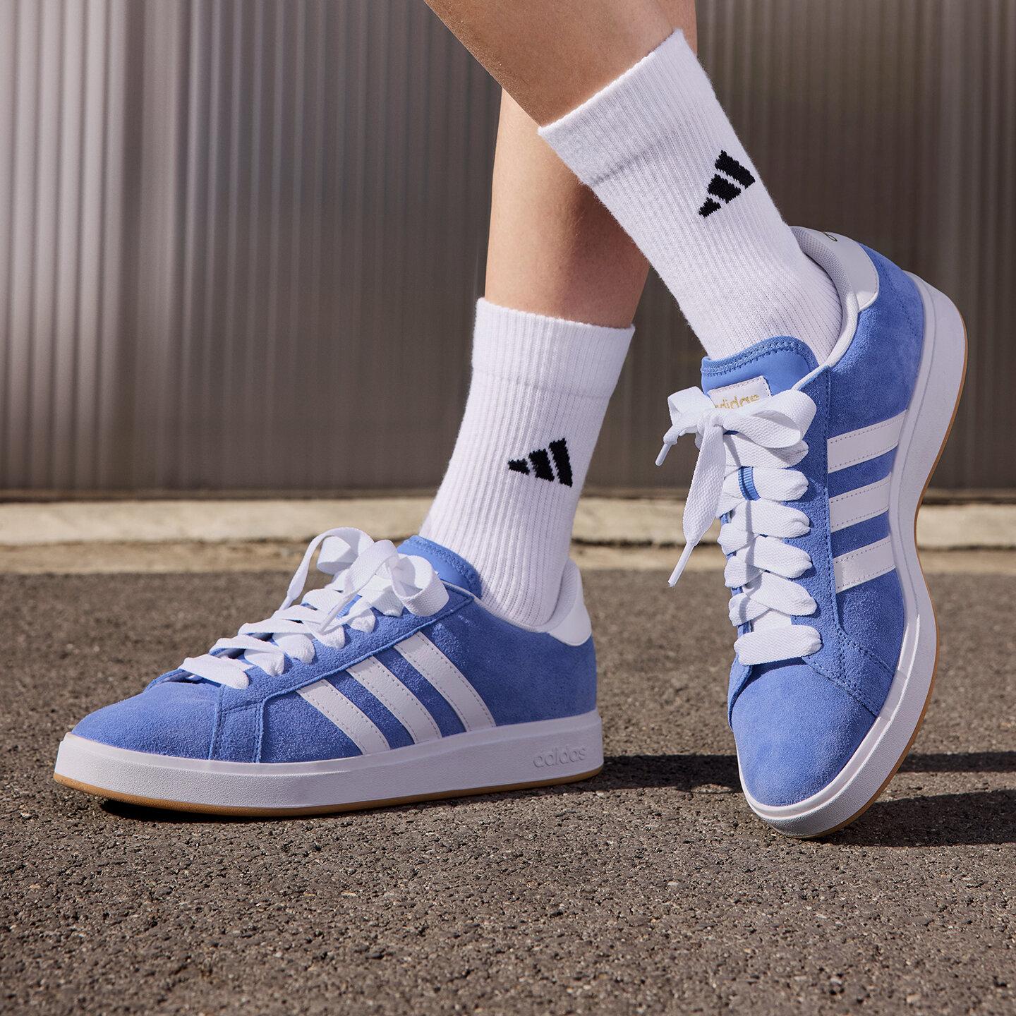 Adidas Grand Court Base 00s Low top Skateboard Shoes Unisex Blue 37