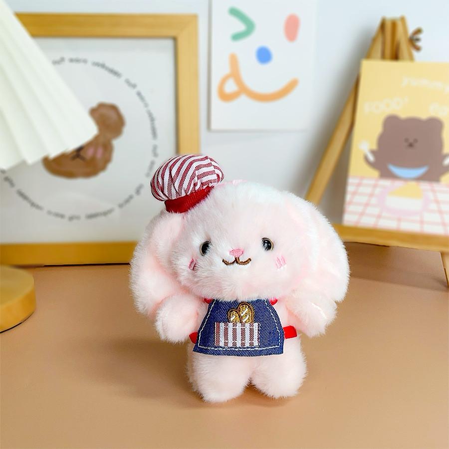 Adorable Animal Plush Doll With Short Plush Fabric For Bag Accessory And Collectible Gift