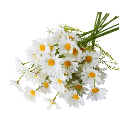 Artificial Flower UV Resistant Fake Wildflowers with Stems 20.8" Faux Silk Spring Floral