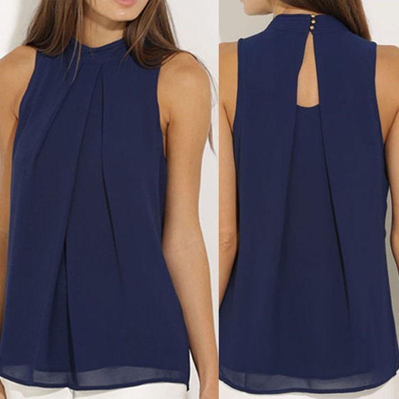 Elegant Summer Chiffon Blouse For Women In 15 Gorgeous Colors And 6 Sizes