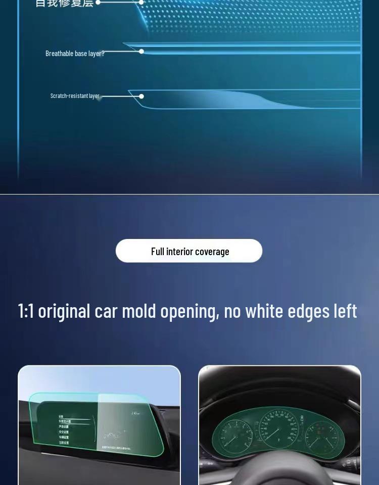 Applicable for 2020-2024 Mazda 3 Next-Gen Angkesaila Interior Protection Central Control HD Screen Gear Shift Film.