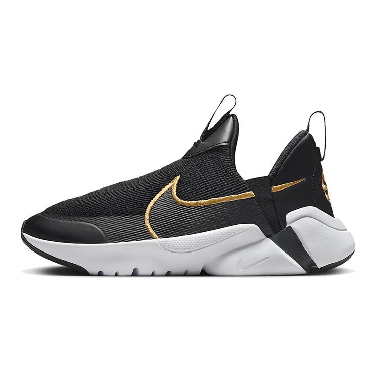 (GS) Nike Flex Plus 2 Black Gold Kids DV8999-002 EU 36