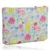 Laura Ashley Gilly Pouch, a cute and stylish accessory case for women, with a floral and botanical design, in elegant light gray.