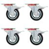 Day and Night - Day and Night Swivel Casters with Double Brakes 4 Pack 75mm