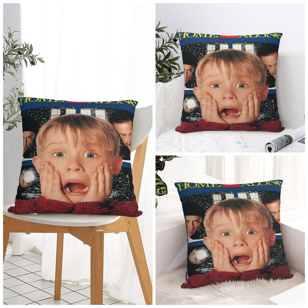 Movie Home Alones Pillow Cover Christmas Morden Pillow Case For Living Room Chair Cushion Cover Soft Graphic Pillowcases Gift
