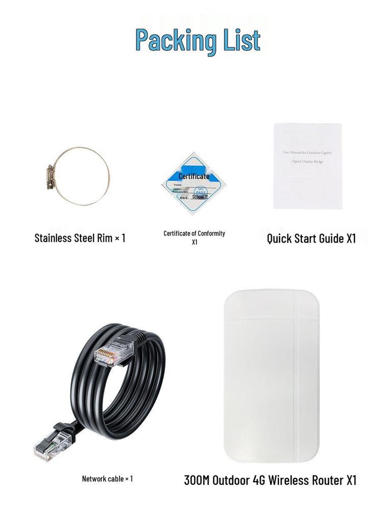 4G Outdoor Waterproof Wireless Router: Industrial-Grade, Remote Networking for Home and Dormitory