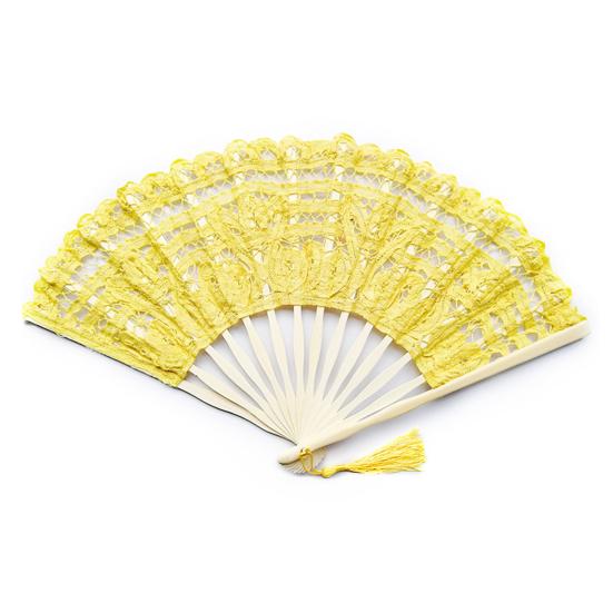 Yousheng Vintage Lace Folding Fan with Tassel Wedding Party Bride Hand Held Fan Portable Summer Fan Decoration Dance Performance Props Party