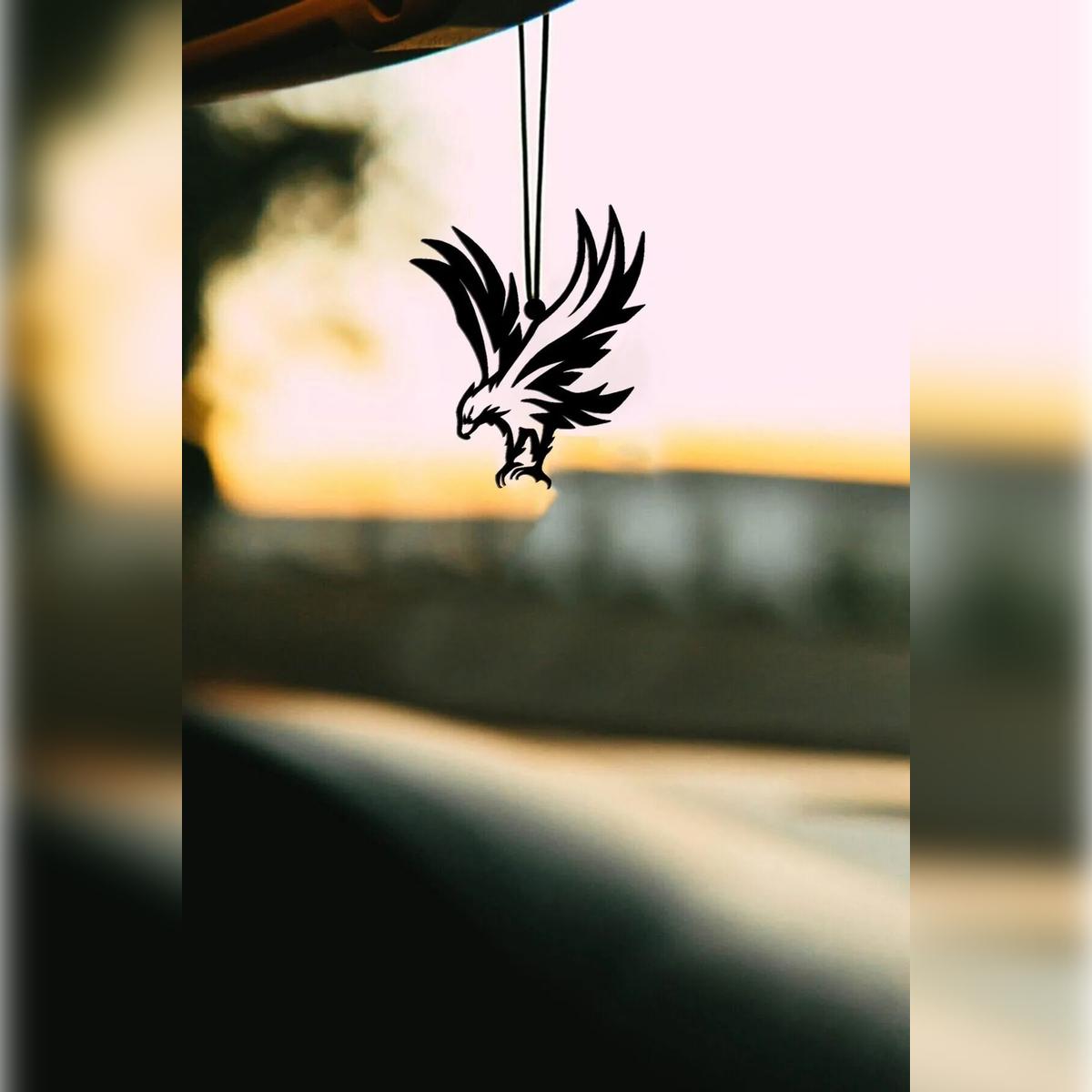 

Metal Eagle Motif 4 Rearview Mirror Ornament Car Accessory Car Decoration