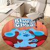 1pc Pistas da Blue Blue’s Clues4 Design Printed Area Round Carpet for Bedroom Living Room Home Decor Rugs Mat Non Slip Mat Rug for Bedside