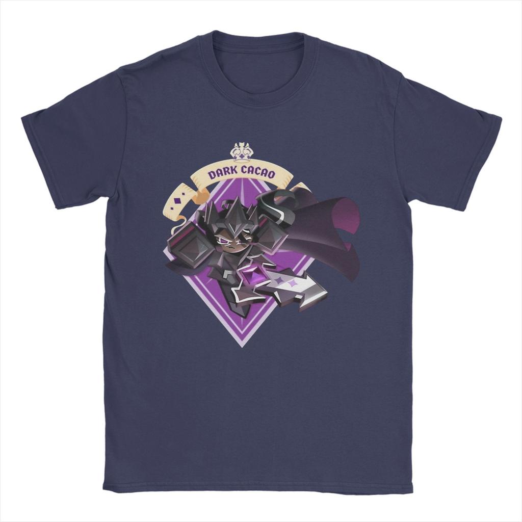 Dunkler Kakao T-Shirt Herren Baumwoll-Top T-Shirt Neuheit Cookie Run Kingdom Rundhals Kurzarm
