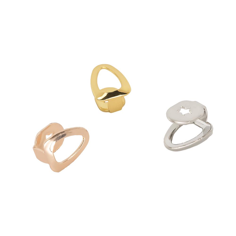 European & American 18k Gold-plated Hollow Grillz: Hip-hop Tooth Jewelry