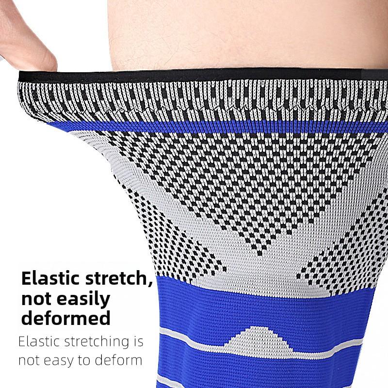 Sports Knee Pads New Silicone Spring Knitted Knee Pads Running Basketball Mountaineering  Sports Protective Gear Mountaineering Protective Gear