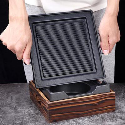 BBQ Grill Pan Barbecue Nonstick Roasting Aluminum Alloy Griddle Outdoor Grilling for