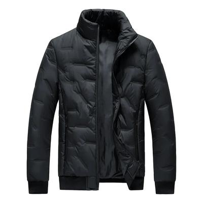 Autumn Winter Men's Parkas Trendy Youth Warm Stand Collar Outerwear Plus Size