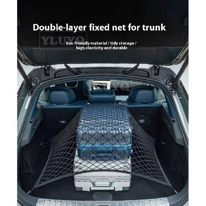 Trunk Net Pocket for Genesis GV70 2020-2025 Car Trunk Luggage Fixing Net Elastic Nylon Anti-Slip Car Interior Accessories