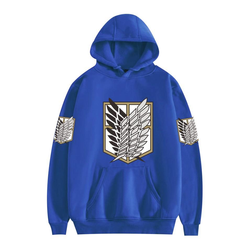 Attack On Titan: Wings of Freedom Eren Yeager Hoodies Autumn Winter Fleece Streetwear Tops