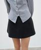 VEM.VER Basic Wool Mini Skirt_Charcoal