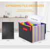 Expanding File Organiser Box Files Folder,24 Pockets Document Organiser Filing Boxes,Document Folder,Fun Storage Concertina File Folders