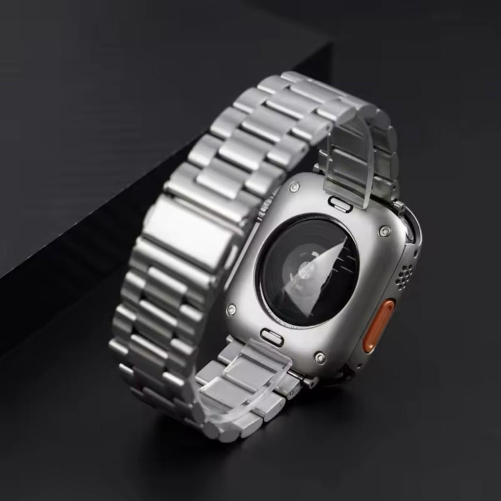 Glass Case+Metal Stainless Steel Strap For Apple Watch S11 S10 42mm 46mm 45mm 44mm 41mm 40mm iWatch Series 11 10 9 8 7 6 5 4 se