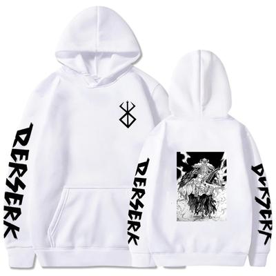 Berserk Guts Podzim Zima Pánská Mikina Vintage Unisex Pulovr Pánská Vintage Grafická Mikina S Kapucí Topy Nadměrné Streetwear Oblečení