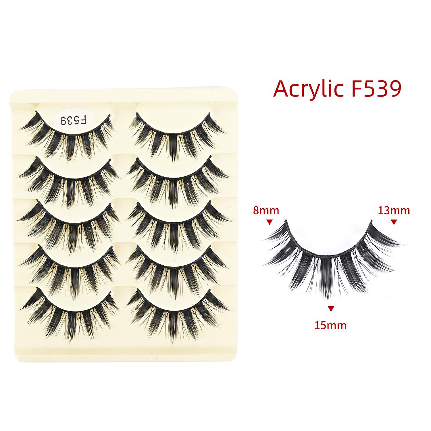 

Acrylic Handmade Thick Devil Eyelashes - Hard Stem False Eyelashes