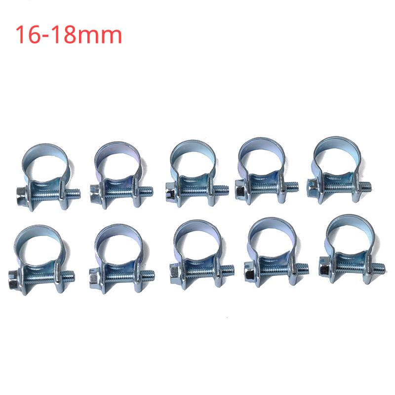 10 ST/Set Bil Bränsleslangklämmor Slangklämmor Set Mini Kolstål Luftslangklämma Diesel Bensinrörklämmor