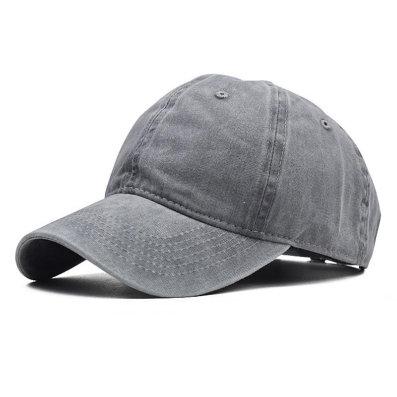 Adult Adjustable Pure Cotton Baseball Cap European Style Satin Weaving Denim Cap