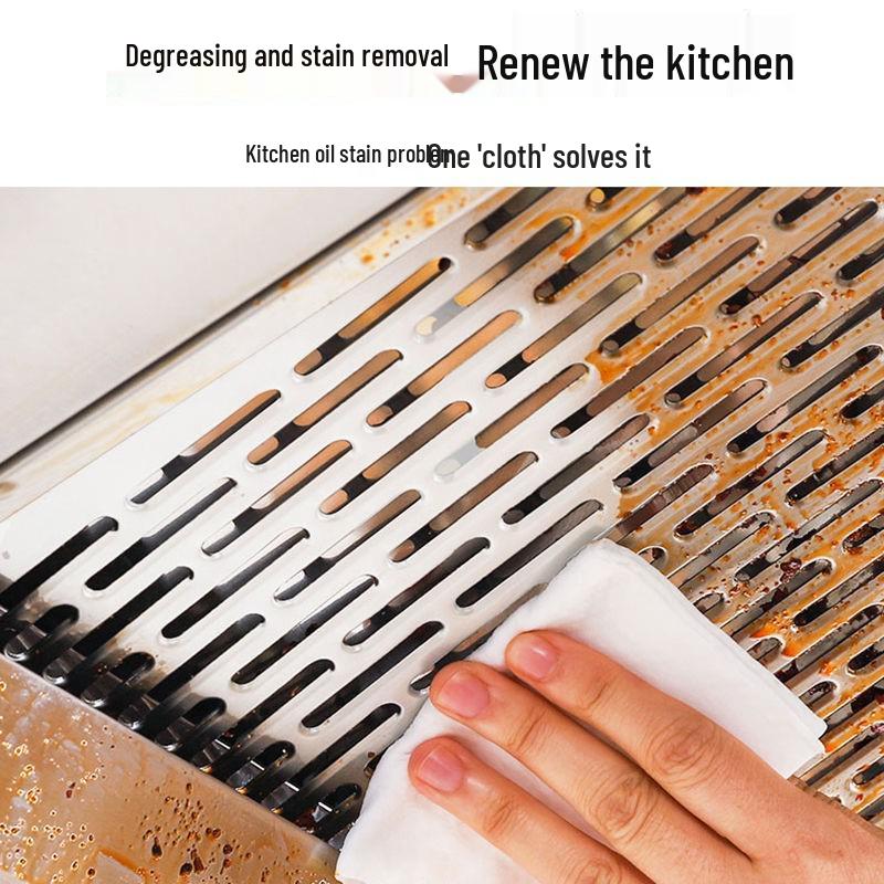 Large Pack Kitchen Wet Wipes - 40 Sheets, Thick and Strong for Oil Removal, with Resealable Lid