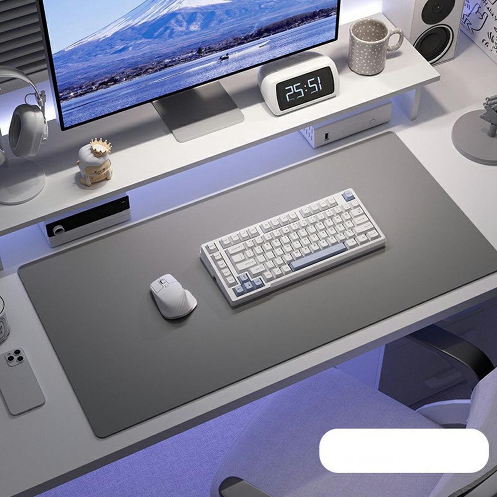 40 x 80cm Waterproof Stain Resistant Mouse Mat 1.7mm PU Leather Gaming Mouse Pad for Home/Office H