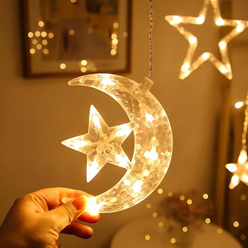 3.5m Ramadan Moon Star String Light Eid Mubarak LED Fairy Light Islamic Decor