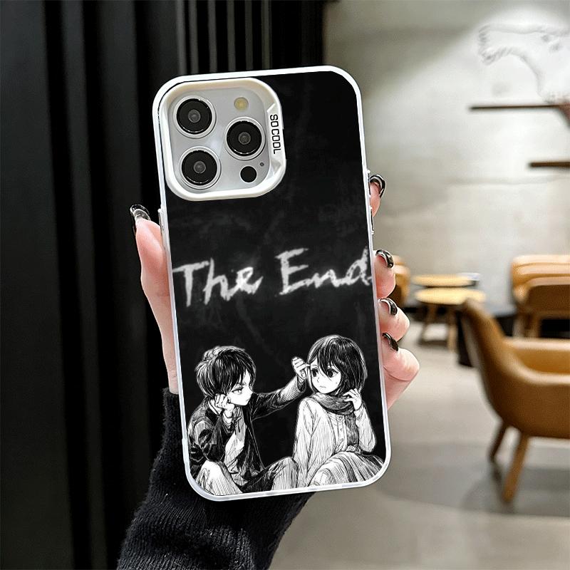 A-Attack On T-Titan Mikasa Soft Phone Case for iPhone 15 16 17 Pro Max 17Air 16E 14 Plus 13 12 Mini Shockproof Cover Back Shell