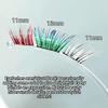 Natural Gradient Color Eyelashes 11-13mm Mix Length Individual Segmented Lashes  Christmas Makeup
