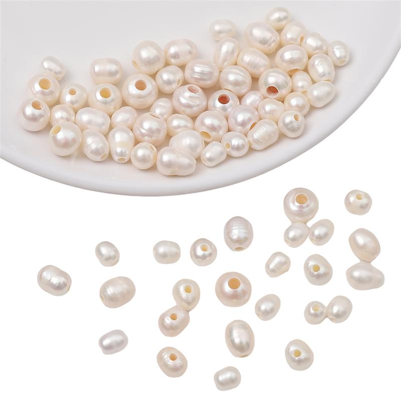 1-5Pcs Natural Freshwater Pearls Beads For DIY Necklace Bracelet Earrings Jewelry Making