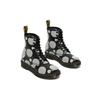 Dr. Martens 1460 Leather Glossy Printed Short Mid-Calf Boots Women boots Black 26876009