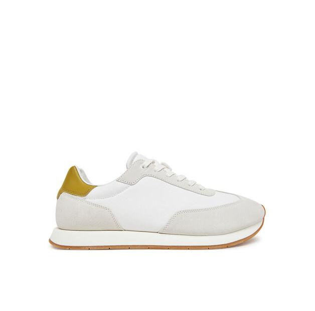 Мужские кроссовки Calvin Klein Low prof runn laceup cv mix hm0hm01723 белые