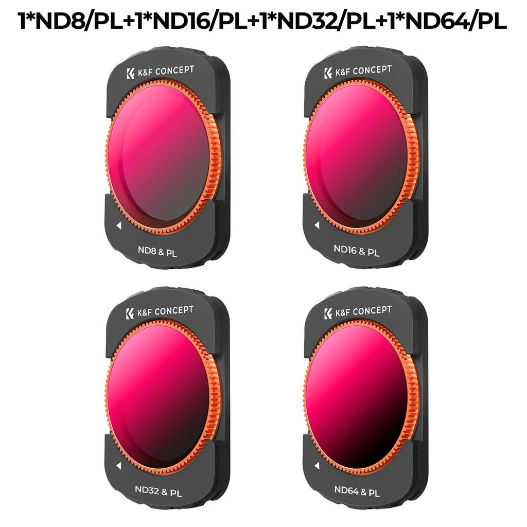 K F CONCEPT Magnetic Lens Filter for DJI Osmo Pocket 4 3 Adjustable ND2-32 ND32-512 UV CPL ND/PL Black-Mist 1/4 Optional Filters 6