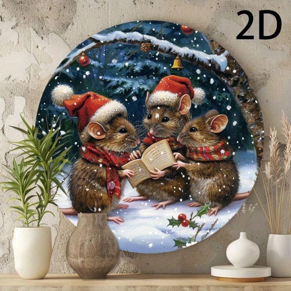 Iron Wall Art Decor Vintage Painting Handmade Metal Tin Sign 20x20cm