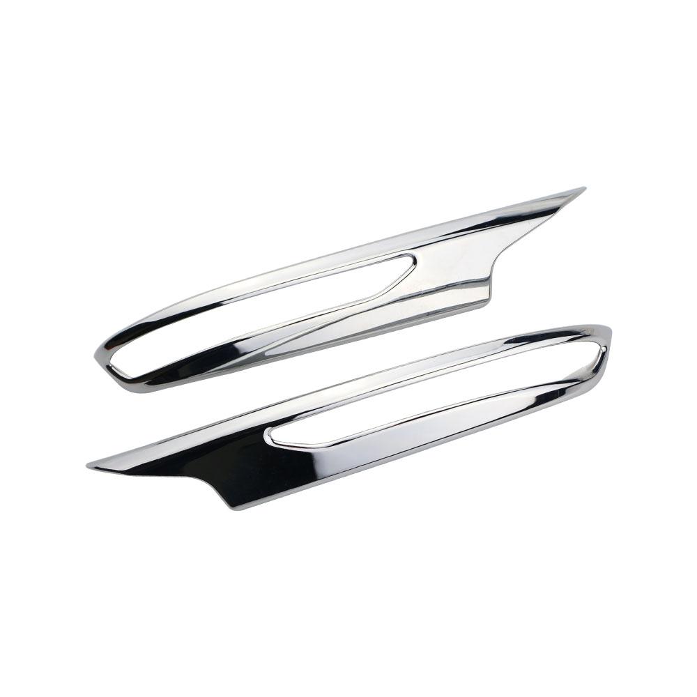 2pcs ABS Chrome Car Rear View Eyebrow Side Mirror Cover Stick Trim Frame Lamp for Renault Koleos 2017 2018 2019 2020 2025 Acc