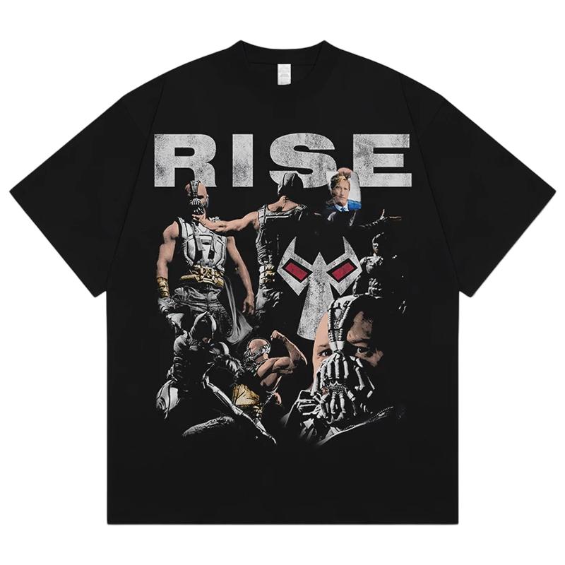

Batman The Dark Knight Rises Bane TShirt Oversized Cotton Y2K Streetwear Casual Crew Neck Short Sleeve Tee for Men and Women S
