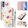 A15 Leather Phone Case for Samsung Galaxy A35 A25 A55 A15 5G A05 A05s Flip Cover Wallet Magnetic Painted Cases Cat Flower Bear