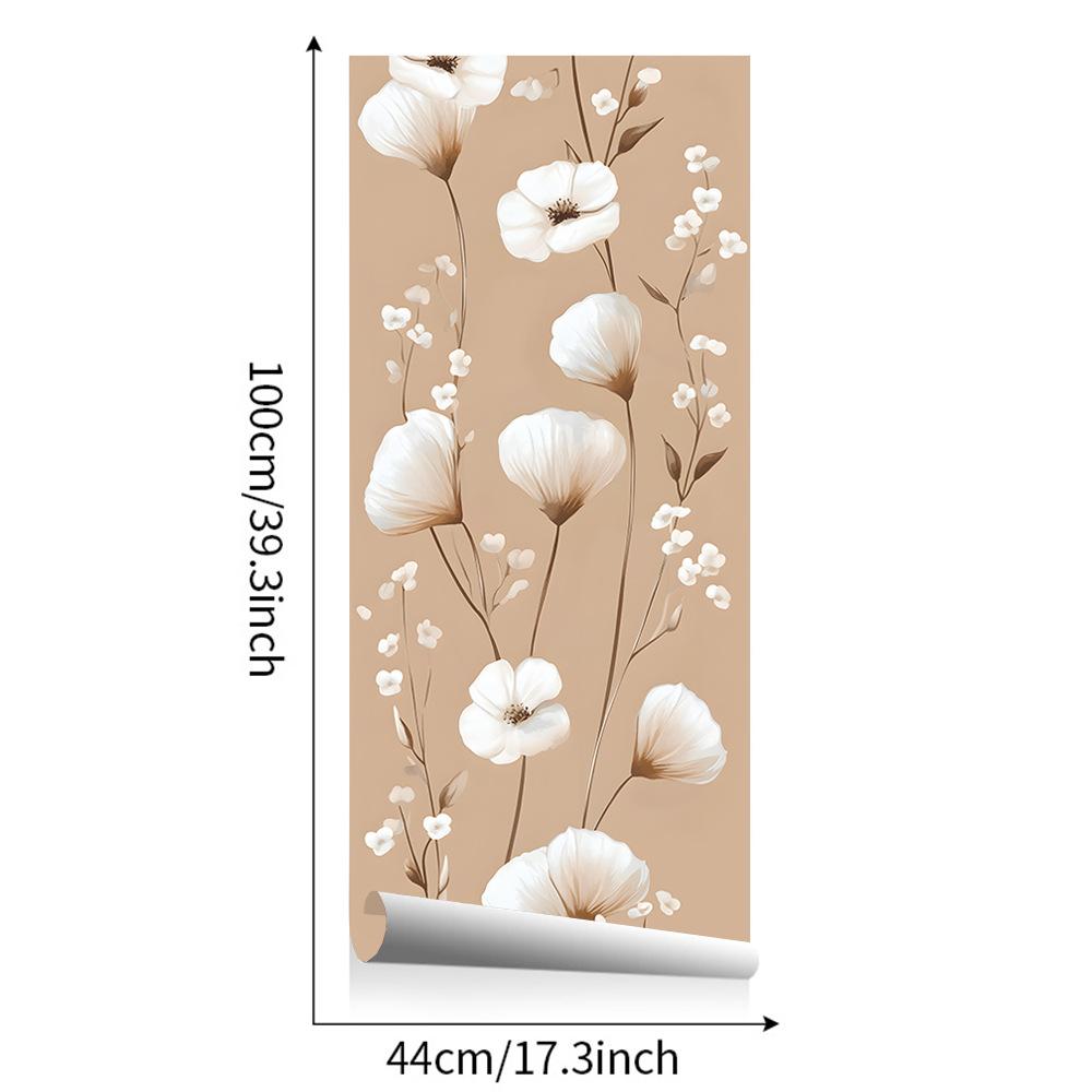 Flowers Bedroom Living Room Background Home Beautification Decoration Non-woven Wallpaper