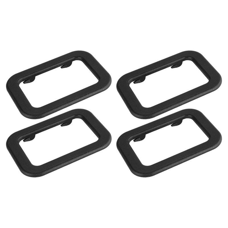 51211876043 4Pcs Interior Ide Door Handle Trim Bezel Frame Black Plastic Fit For BMW E30 E28 E23 E24 318i 325e 524TD 533i