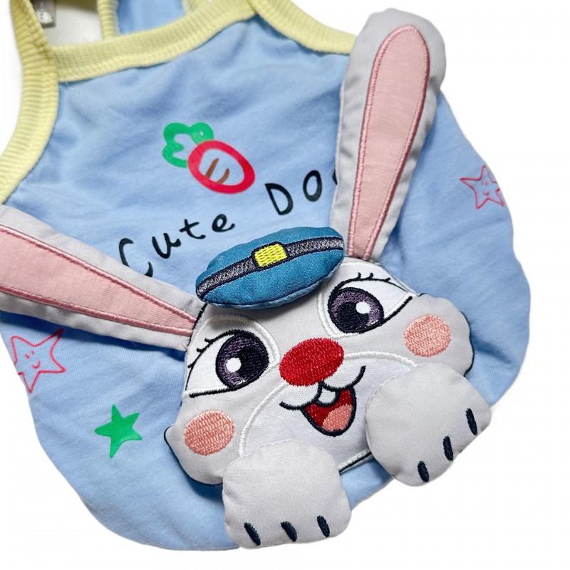Lightweight Dog Dress With 3D Cartoon Character Applique Small Breeds Like Teddy Poodle Chihuahua