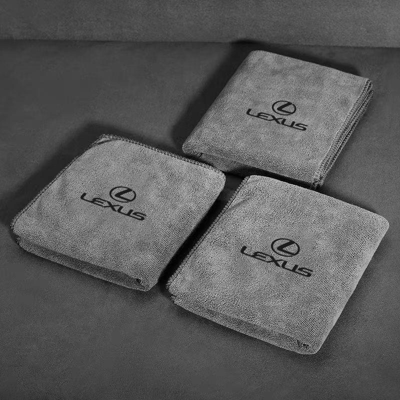 Auto Logo Mikrofaser Handtuch Autowäsche Reinigungs Trockentücher Tuch für Lexus F SPORT ES RX NX LS UX LM LX GX LC RZ IS CT LBX IS300