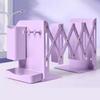 Adjustable Scalable Bookshelf Metal Book Stand Durable Telescopic Bookends