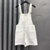 European Style Anti-Aging Denim Overalls - Women's Loose Summer Shorts with Rolled Hem and Wide Leg Design
