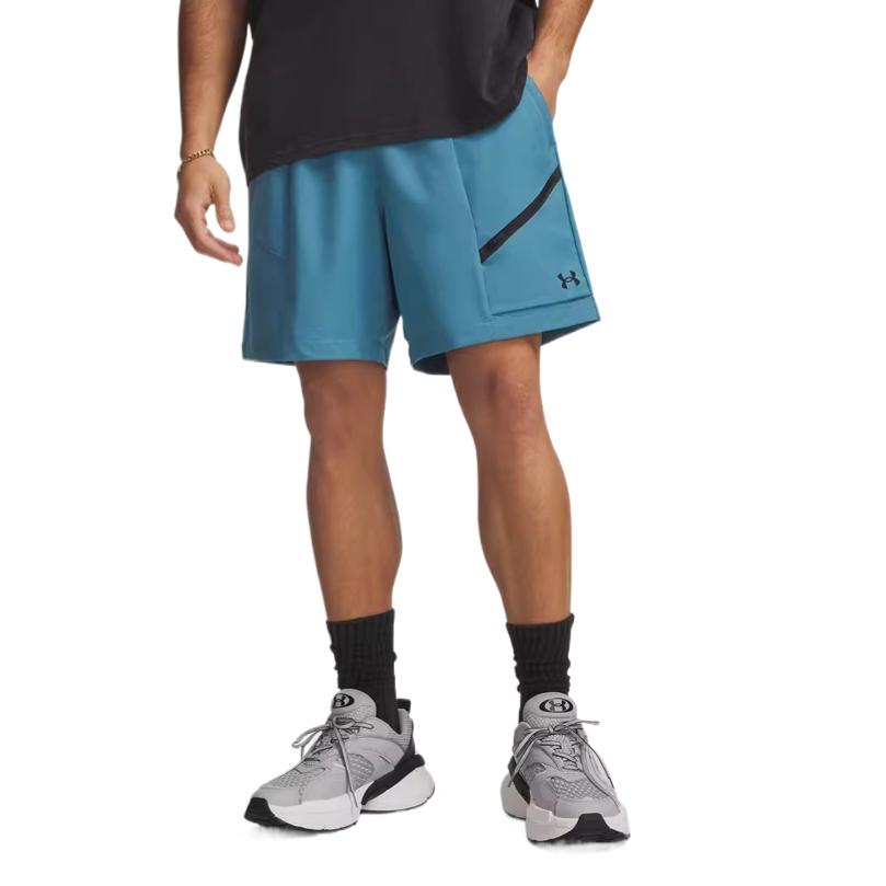 Under Armour Unstoppable SS26 Solid Mid-Rise Sports Shorts Men shorts 6009361-466 L