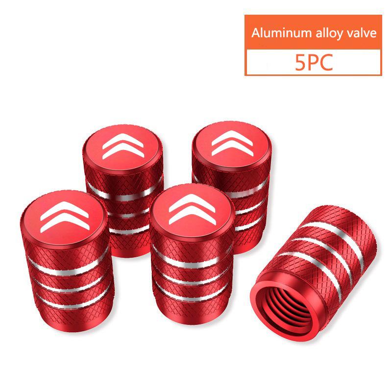 5Pcs Metal Alloy Car Wheel Tire Valve Stem Caps For Citroen C4 C3 C5 C1 C2 Berlingo C-Elysee C4-Picasso C4-Aircross Accessories alr123
