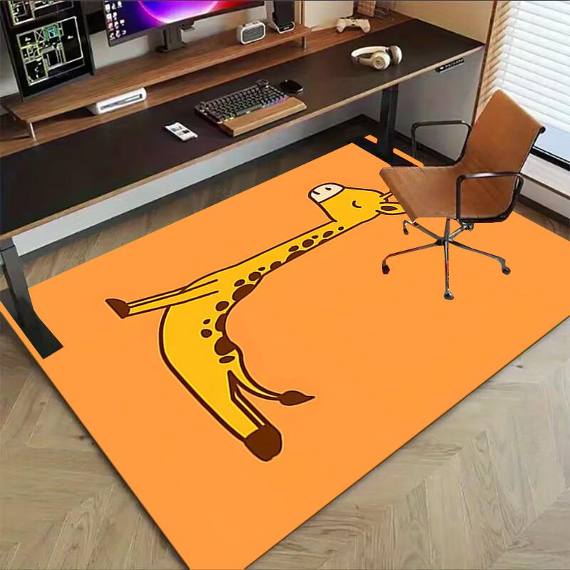 1PC giraffe spots Anti-slip carpet, suitable for Office, bedroomand playrooms. It can also be used as a sofa footrest cover-R107